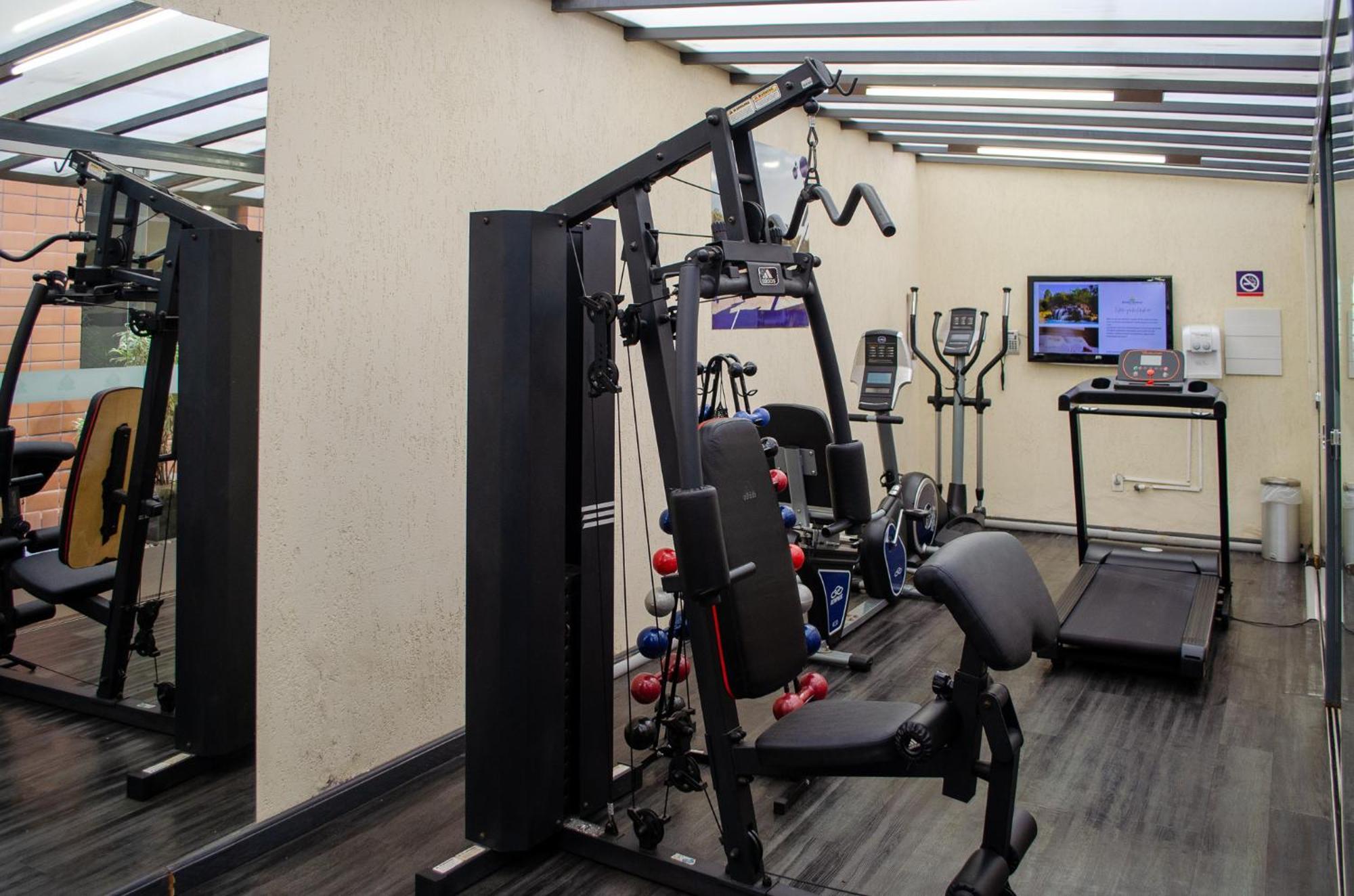 Royal Boutique Savassi Hotel Belo Horizonte Esterno foto A gym at the hotel